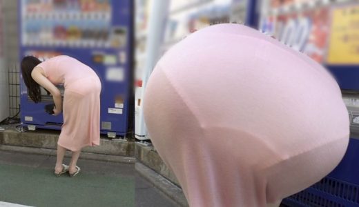 スレンダーすぎるボディラインがはっきり丸見え！美乳、美尻にまとわりつくマキシワンピ美女に性欲が抑えきれず・・・【無自覚露出/透け下着/モデル系/くびれ】